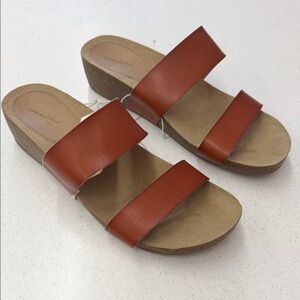 Universal Thread Brown Slide Sandals